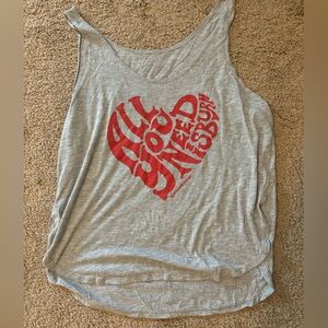 Burn boot camp gray tank